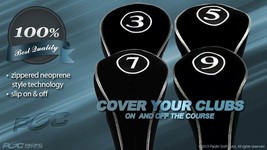 New Black Full Complete 3 5 7 9 Wood Set Drivers Golf Club Head Covers Headcover - £20.56 GBP