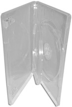 Triple-Disc =Clear= 14Mm 3-Disc Dvd Boxes With One Swinging Tray 100-Pak - £117.19 GBP
