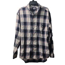 Dockers Flannel Shirt Plaid Long Sleeve Button Up Casual Top, Size Unknown - $16.82