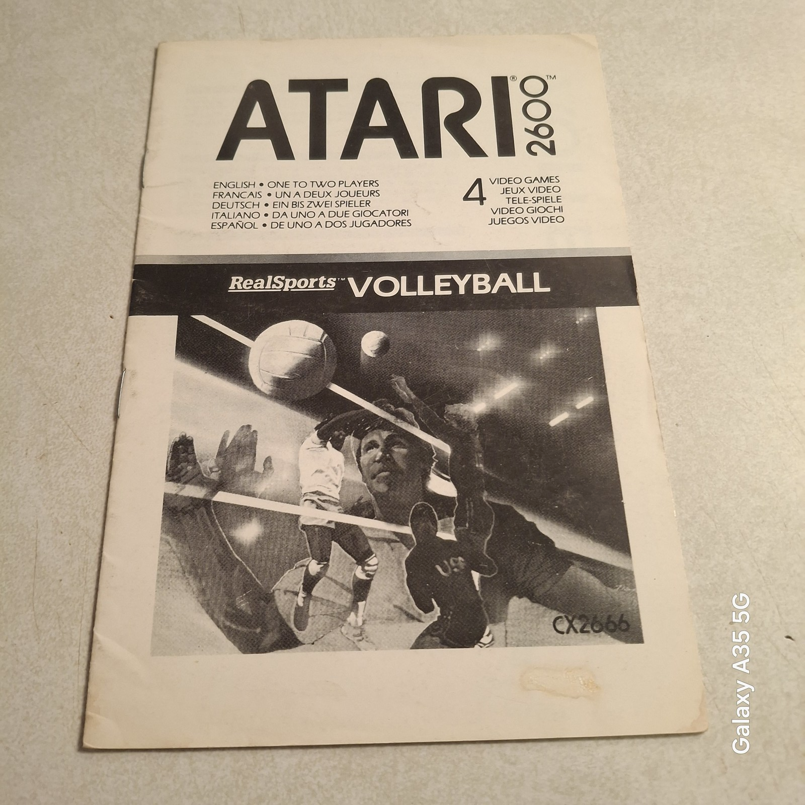 Atari 2600 Realsports Volleyball game manual in excellent condition  - $5.00
