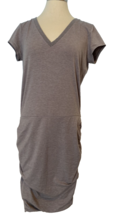 Athleta Topanga Cap Sleeve Ruched Side Knit Dress Women&#39;s M Gray - €13,01 EUR
