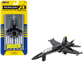 McDonnell Douglas F/A-18 Hornet Fighter Aircraft Black &quot;United States Navy&quot; with - $23.21