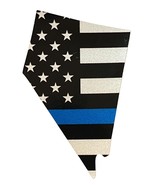 NEVADA Thin Blue Line USA Flag Reflective Decal Sticker Police - £4.94 GBP