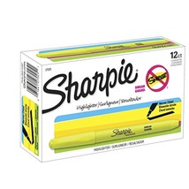 SHARPIE Pocket Style Highlighters, Chisel Tip, Fluorescent Yellow, Box o... - £12.57 GBP