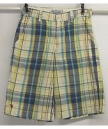 ABERCROMBIE &amp; FITCH BOYS (14 TAG) W29&quot; ACTUAL PLAIDS &amp; CHECKS BOARD/SURF... - $20.33