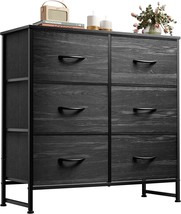 Wlive Fabric Dresser, 6 Drawer Double Dresser, Storage Tower With Fabric Bins, - £64.09 GBP