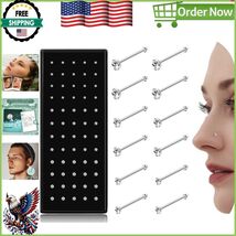 Affordable 60-120 Pcs Nose Studs in Three Crystal Sizes - Perfect Gift Set - $280.49 MXN