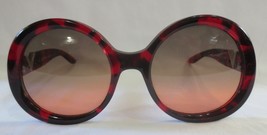 Vtg Valentino Red Tortoise shell Sunglasses V5151/s Green to Pink tint lens - £78.66 GBP