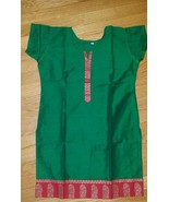 Women&#39;s Cotton Silk Blend Dark Green Tunic Shirt Blouse Top  Size M  NWOT - $14.36