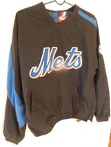 Retro Mlb New York Mets Long Sleeve Shirt Size S Mesh Lining By Majestic Thread - £19.74 GBP
