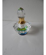 Crystal cut glass Empty Refillable Glass Perfume Bottle New in Box - $165.90 MXN