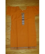 Women&#39;s Cotton Orange Tunic Shirt Blouse Top  Size M  NWOT - $13.81