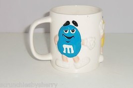 M&amp;M&#39;s M&amp;M Coffee Mug Candy Red Blue Yellow 3-D Cup Vintage Retired - £27.87 GBP