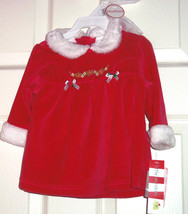 Santa Dress Suit Pants Handband Baby Girl Christmas Holiday New - £27.48 GBP