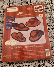 Candamar 2005 Counted Cross Kit 51542 Red Hat Society Hattitude 3 x 5 Brand New - $11.99