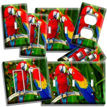 Colorful Tropical Macaw Love Parrots Light Switch Wall Plate Outlet Home Decor - £6.16 GBP+