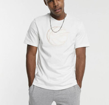 Nike Basketball Throwback T-Shirt White Pink Mens Small Short Sleeve Emb... - £13.92 GBP