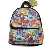 Bioworld SpongeBob Squarepants MINI Backpack Blue Multi-Color 11&quot; x 9&quot; - £23.29 GBP
