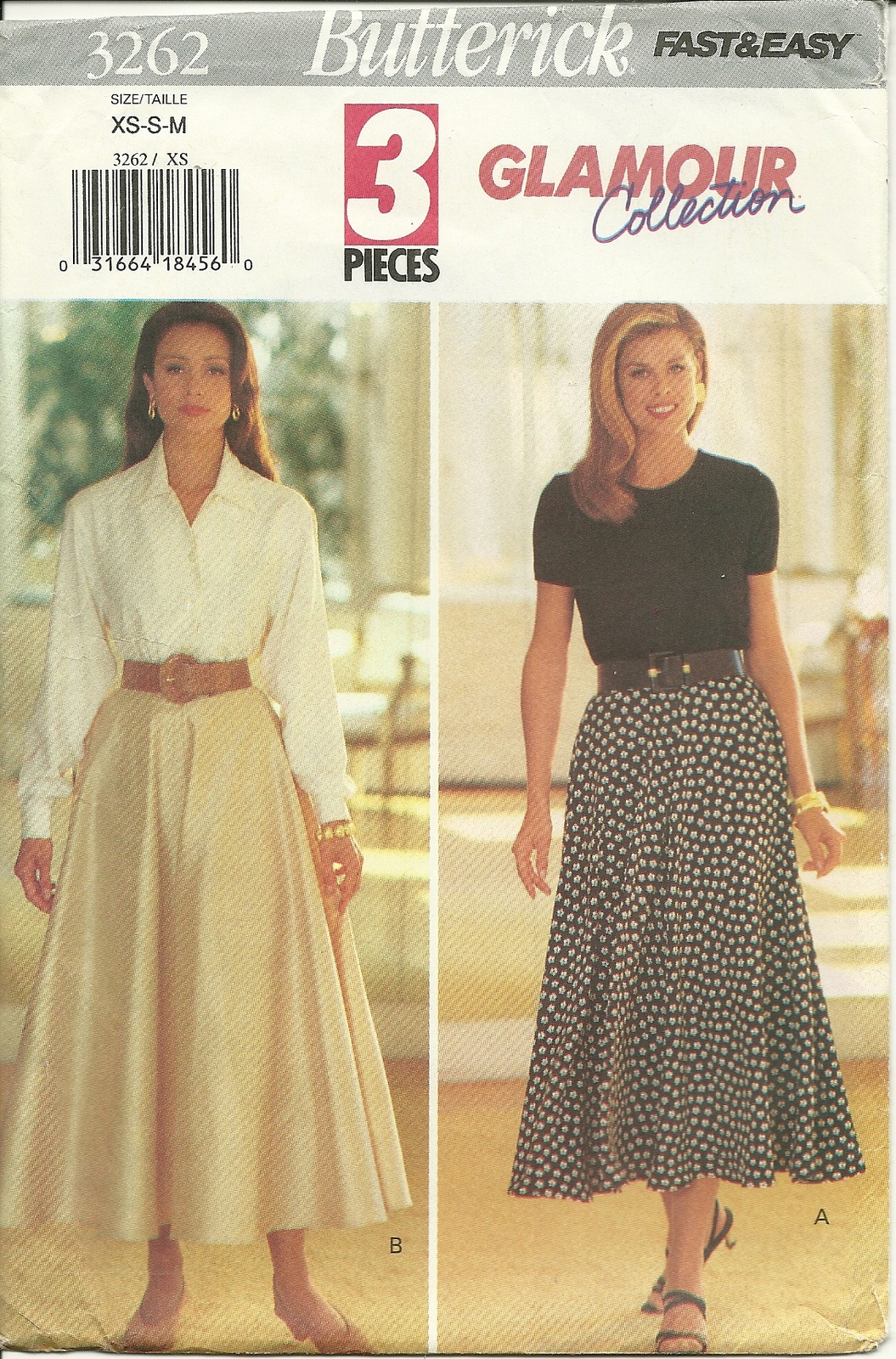 Butterick Sewing Pattern 3262 Misses Womens Flared Skirt Size 6 8 10 12 14 New - $9.99