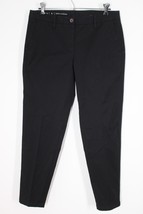 Talbots 4 Black Cotton Stretch Twill Relaxed Girlfriend Chino Pants - £22.27 GBP