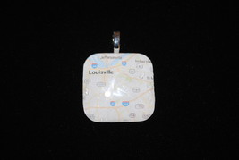 Map of your favorite location Pendant!  Customized by you! - £9.44 GBP