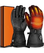 Heated Gloves for Men Women - 7.4V Battery Rechargeable Heated (Size:L) - £37.95 GBP