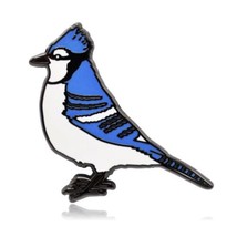 Blue Jay Bird Hard Enamel Pin - £7.91 GBP