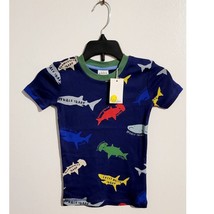 Mini Boden Boys Starboard Multi Sharks Print Pajama Top Size 5Y NEW - £15.92 GBP