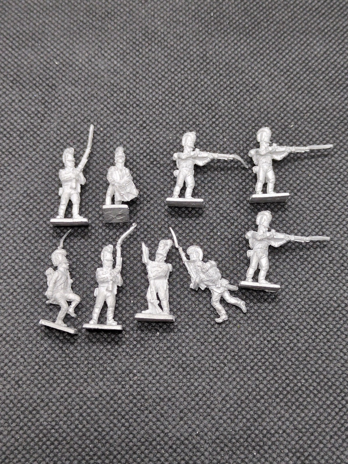 (9) Fantassin Miniatures 15mm Infantry With Rifles Metal Miniatures  - $17.81
