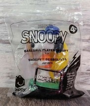 McDonald&#39;s McPlay Peanuts Happy Meal Baseball Player Snoopy #4 Toy In Ba... - £6.61 GBP