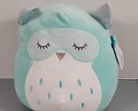 Squishmallow 11&quot;-12&quot; Lida Owl Sleep Mask Soft Sensory Plush BNWT Rest Time - $21.08