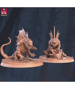 3D Printed STL Miniatures Basilisk Set 28 - 32mm War Gaming D&amp;D - $19.31 CAD+