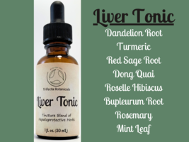 LIVER TONIC Herbal Tincture Blend / Liquid Extract / Organic Apothecary ... - $14.95