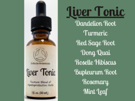 LIVER TONIC Herbal Tincture Blend / Liquid Extract / Organic Apothecary ... - £11.84 GBP