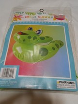 New Hello Summer Toucan Swim Ring Inflatable Pool Toy Momentum Brand Green - £7.10 GBP