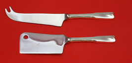 Colonial Theme by Lunt Sterling Silver Cheese Server Serving Set 2PC HHW... - $132.76