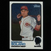 2022 Topps Heritage High Number Donovan Solano #586 Chrome #&#39;d 323/999 Reds - £1.55 GBP