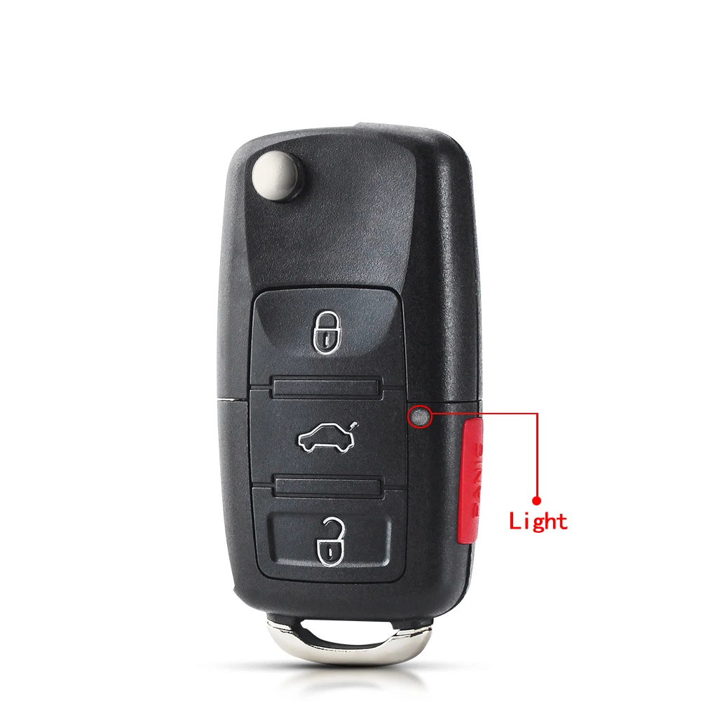 KEYYOU 2/3/4 Buttons Flip Fob Remote Folding Car Key  For VW  Tiguan Golf Sagita - £38.85 GBP