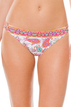NEW Nanette Lepore Gypsy Queen Tab Side Bikini Bottom Multi S Small $76 - £18.13 GBP