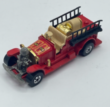 Vintage Hot Wheels Old Number 5 Red Fire Engine Truck 1980 Mattel - £5.96 GBP