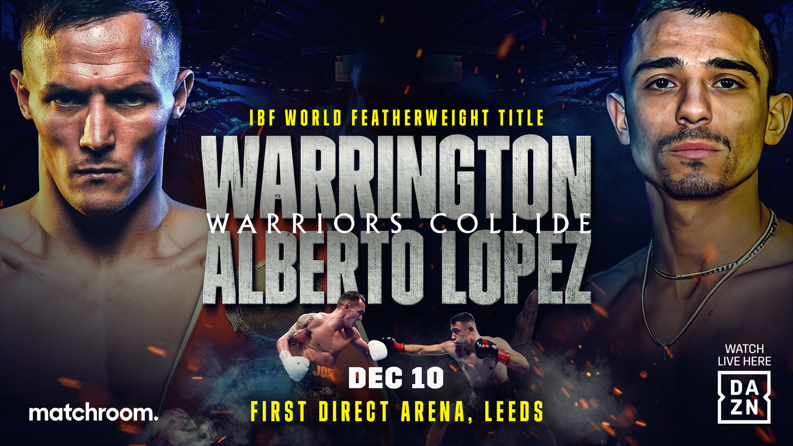 Josh Warrington VS Alberto Lopez Poster IBF Featherweight Boxing Art Print 24x36 - £9.36 GBP - £13.29 GBP