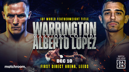 Josh Warrington VS Alberto Lopez Poster IBF Featherweight Boxing Art Pri... - £9.40 GBP+