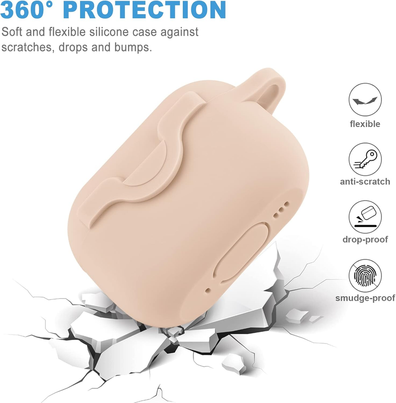 Secure Lock Case for Airpods Pro 2 with Cute Bling Keychain - Silicone Protectiv Item image 6