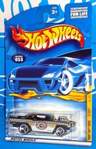 Hot Wheels 2001 Turbo Taxi Series #053 &#39;57 Chevy Black w/ 3SPs - £2.32 GBP