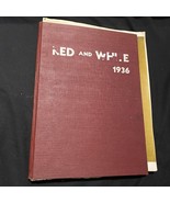 1936 Iowa City, Iowa High School Yearbook - Red and White - £37.41 GBP