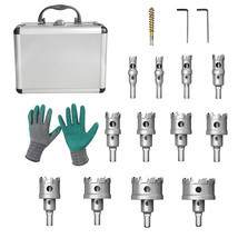 Hole Saw Set 13 Pcs for Metal,Tipped Tooth Cutting Hole Saw, Hole Cutter... - £87.09 GBP