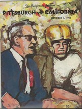 Pitt vs California Football October 6 1962 ORIGINAL Program   - £39.56 GBP
