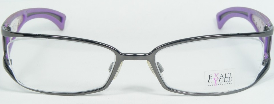 Exalt Cycle EXTITTI 3 GUNMETAL UNIQUE EYEGLASSES GLASSES FRAME 51-18-135mm Italy Item image 2