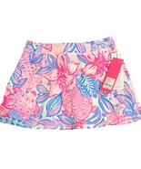 Lilly Pulitzer Luxletic Pink Aisle Snappy Turtle Mini Aila Skort SPF50 N... - $638.63 MXN