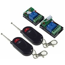 1CH DC 24V Remote Control Switch System 2 Transmitter&amp;2 Receiver Remote Contr... - £16.69 GBP